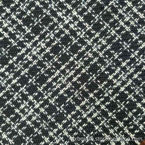 Boucle fashion design with black lurex fabric